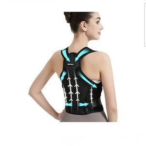 NWT Shaperky Black & Blue Posture Corrector & Brace - Women & Men - Large